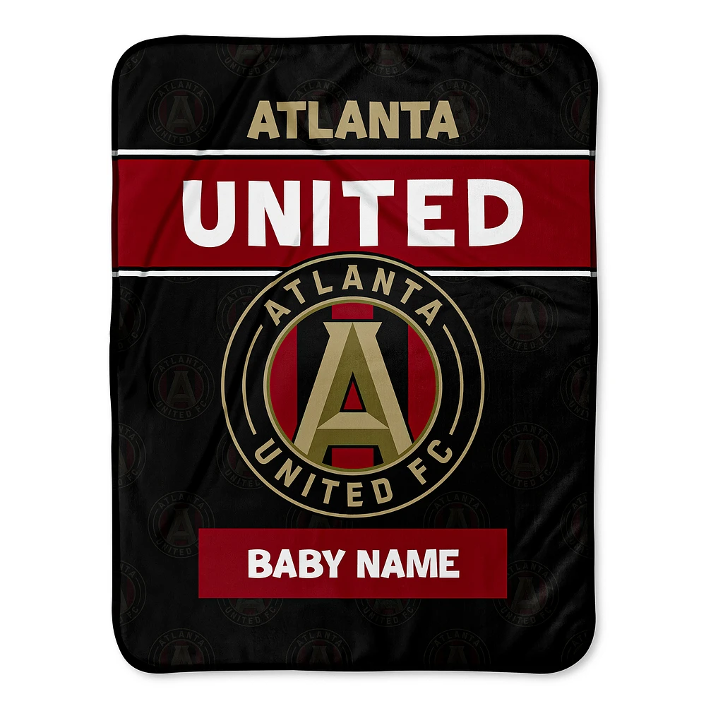 Chad & Jake Atlanta United FC Emblem 30" x 40" Personalized Baby Blanket