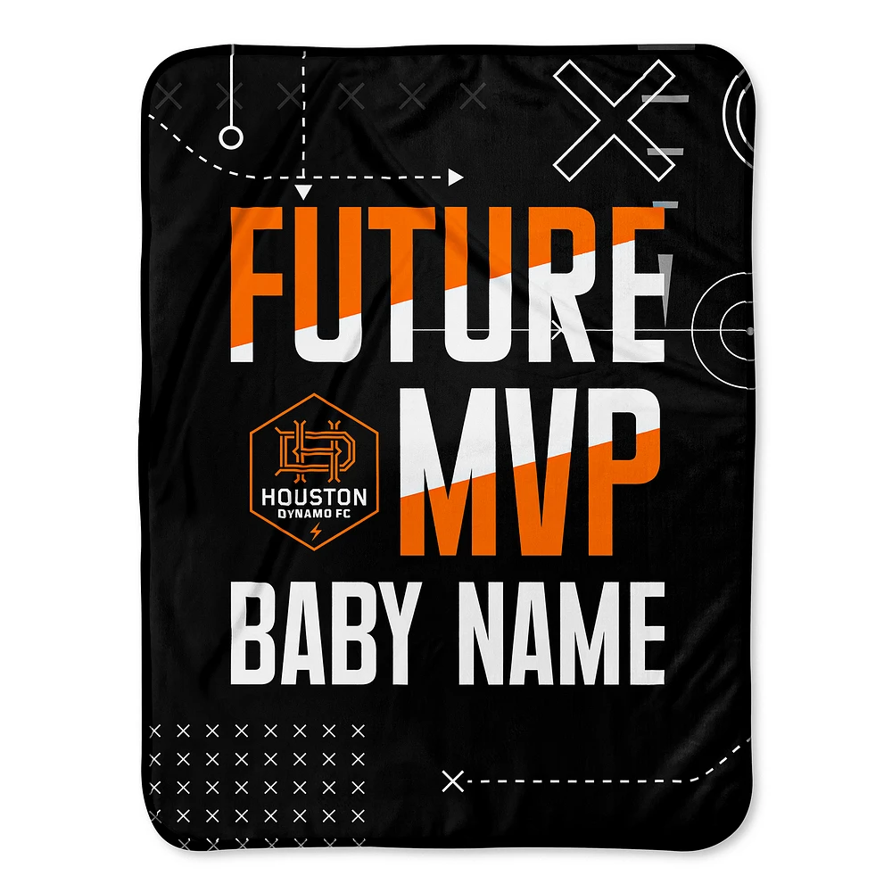 Chad & Jake Houston Dynamo FC Future MVP 30" x 40" Personalized Baby Blanket