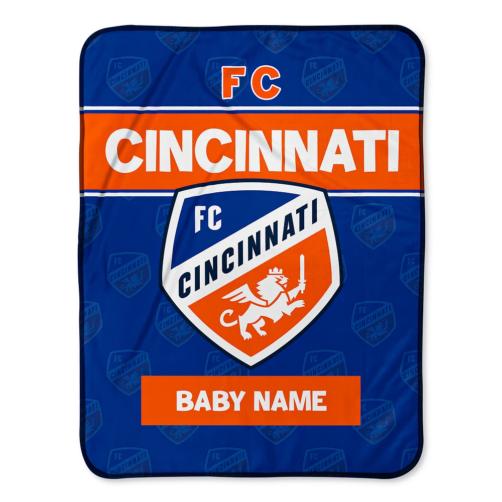 Chad & Jake FC Cincinnati Emblem 30" x 40" Personalized Baby Blanket