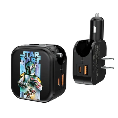 Keyscaper Boba Fett Star Wars 2-In-1 USB A/C Charger