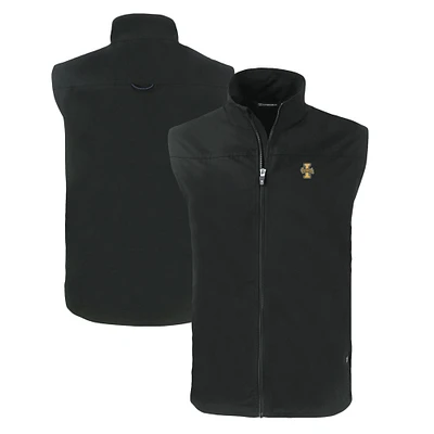 Men's Cutter & Buck Black Idaho Vandals Charter Eco Recycled Full-Zip Vest