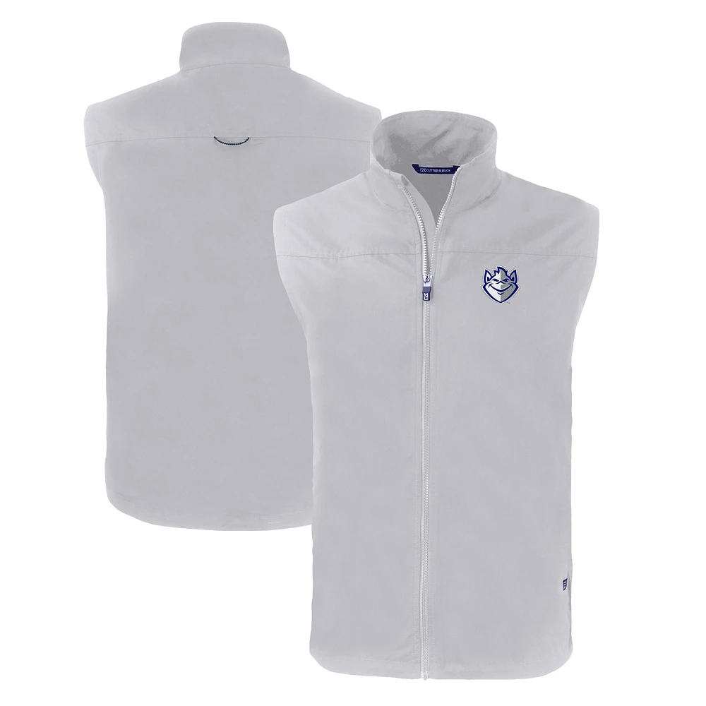 Men's Cutter & Buck Saint Louis Billikens Charter Eco Recycled Full-Zip Vest