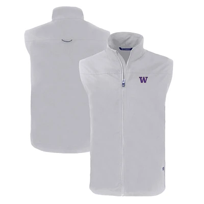 Men's Cutter & Buck Washington Huskies Charter Eco Recycled Full-Zip Vest