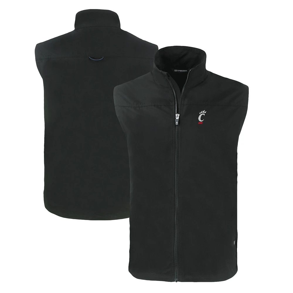 Men's Cutter & Buck Cincinnati Bearcats Charter Eco Recycled Full-Zip Vest