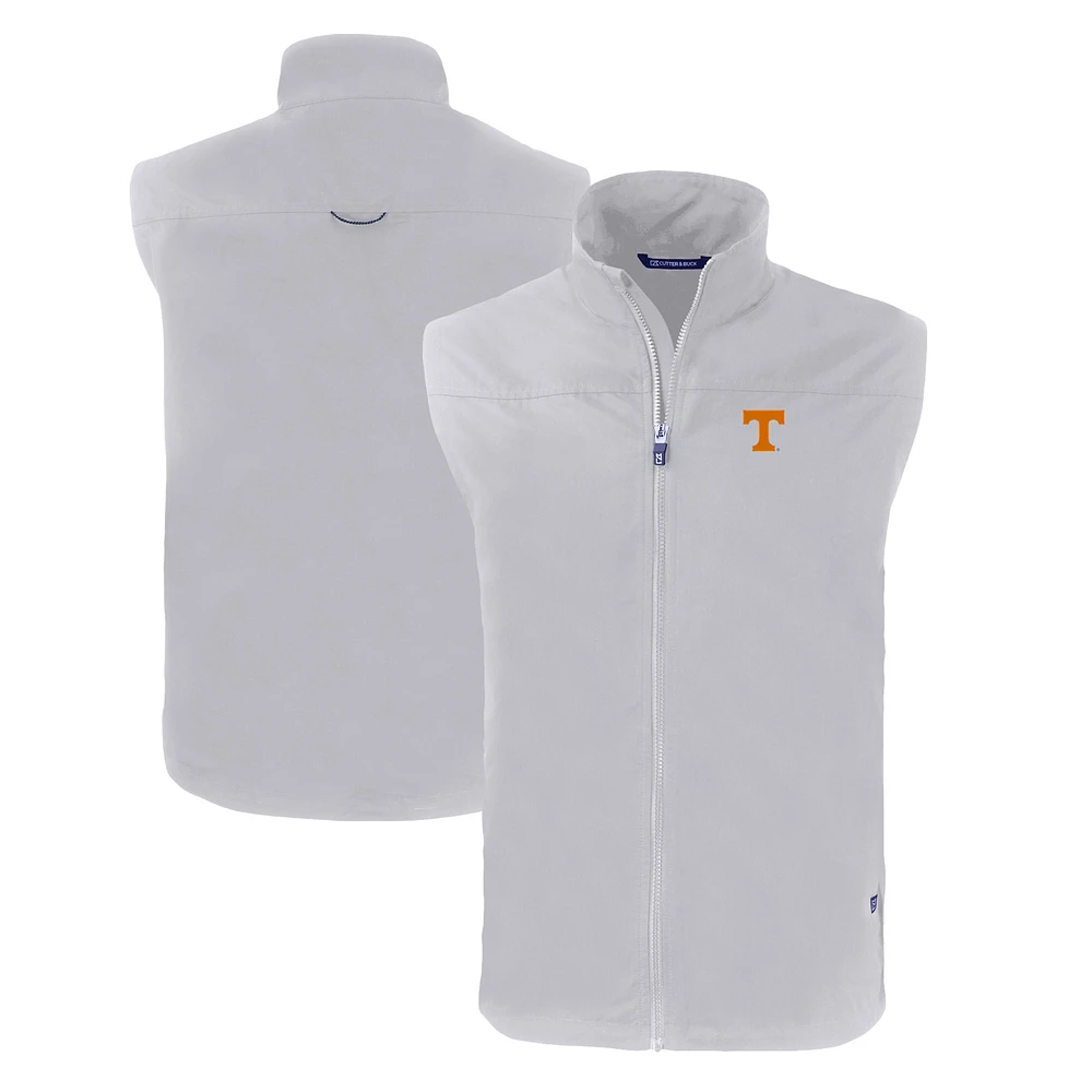 Men's Cutter & Buck Tennessee Volunteers Charter Eco Recycled Full-Zip Vest