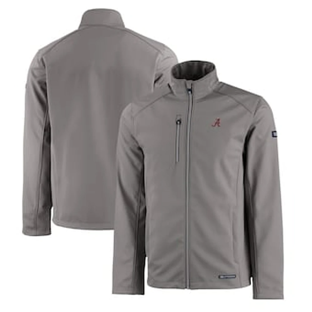 Men's Cutter & Buck Crimson Alabama Crimson Tide Evoke Eco Softshell Recycled Full-Zip Jacket