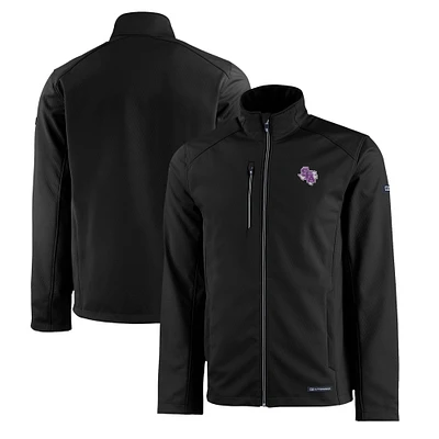 Men's Cutter & Buck Stephen F Austin Lumberjacks Evoke Eco Softshell Recycled Full-Zip Jacket