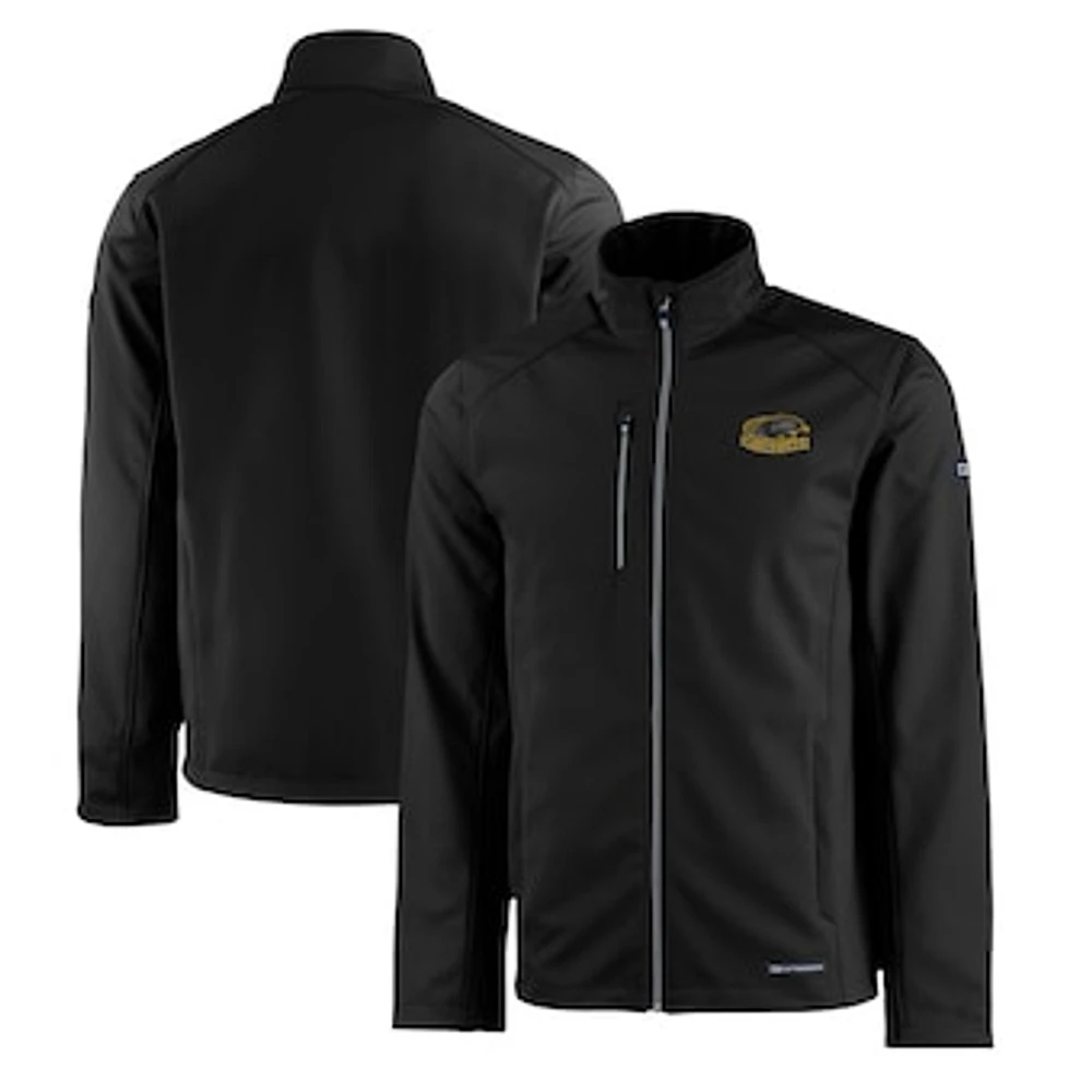 Men's Cutter & Buck Wisconsin-Milwaukee Panthers Evoke Eco Softshell Recycled Full-Zip Jacket