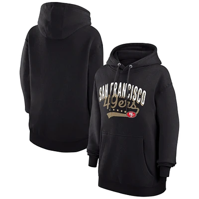 Women's G-III 4Her by Carl Banks Black San Francisco 49ers Filigree Logo Pullover Hoodie