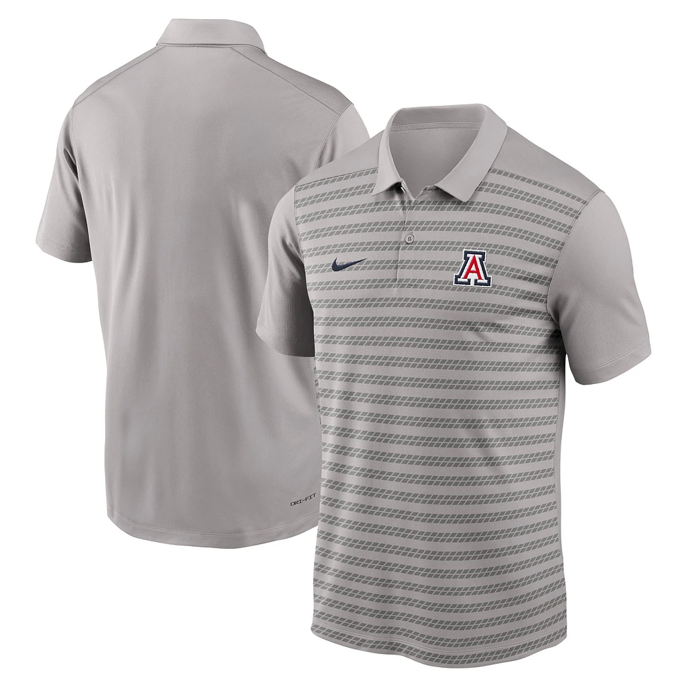 Men's Nike Gray Arizona Wildcats 2024 Early Season Coaches Sideline Performance Polo