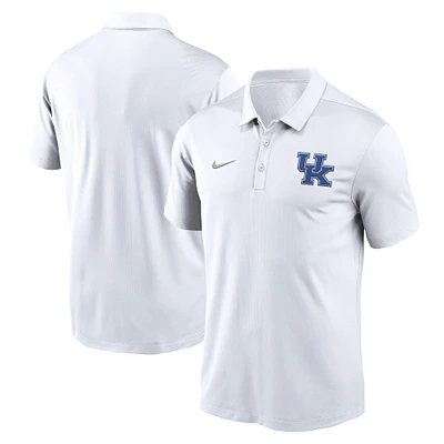 Men's Nike White Kentucky Wildcats Primetime Franchise Performance Polo