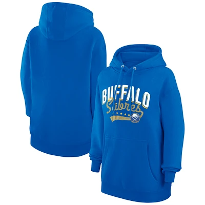 Women's G-III 4Her by Carl Banks Royal Buffalo Sabres Filigree Logo Pullover Hoodie