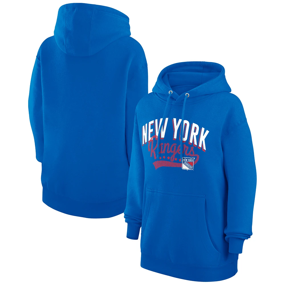 Women's G-III 4Her by Carl Banks New York Rangers Filigree Logo Pullover Hoodie
