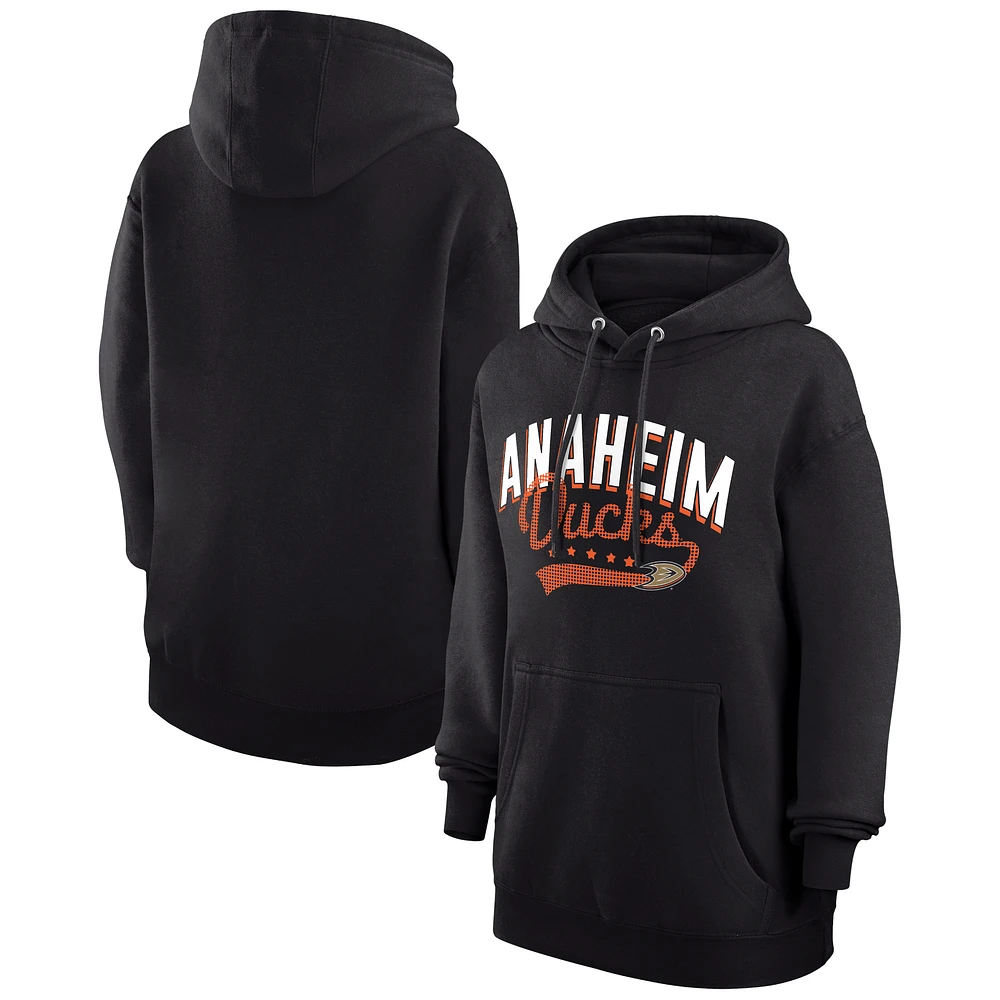 Women's G-III 4Her by Carl Banks Anaheim Ducks Filigree Logo Pullover Hoodie