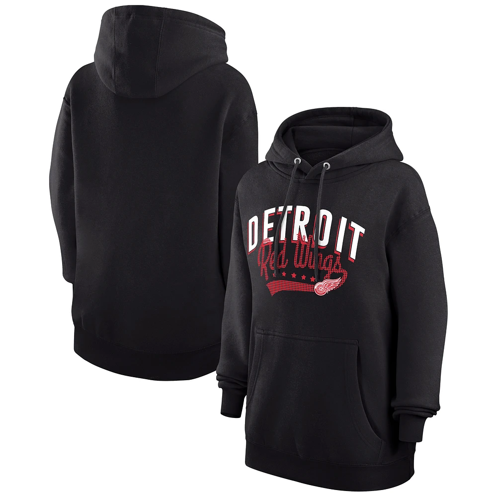 Women's G-III 4Her by Carl Banks Detroit Red Wings Filigree Logo Pullover Hoodie