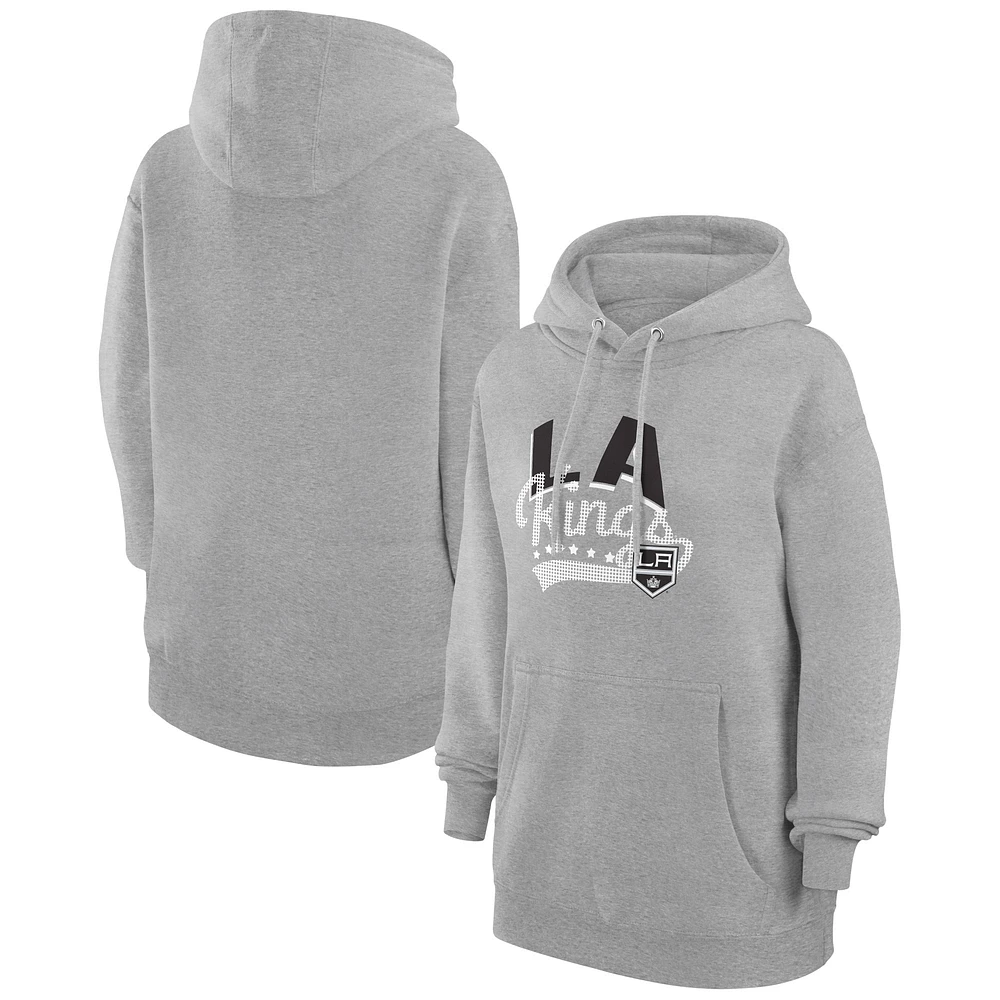 Women's G-III 4Her by Carl Banks Los Angeles Kings Filigree Logo Pullover Hoodie