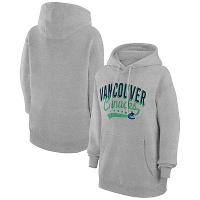 Women's G-III 4Her by Carl Banks Vancouver Canucks Filigree Logo Pullover Hoodie