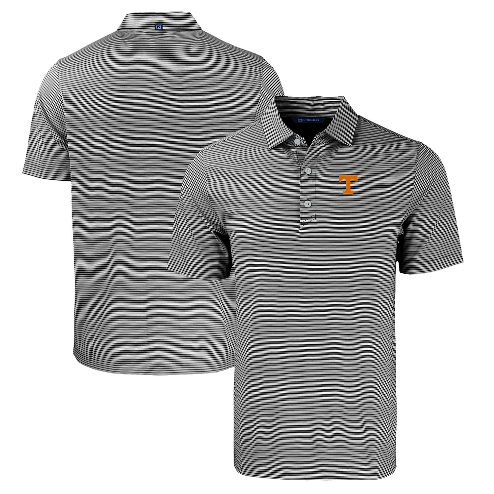 Men's Cutter & Buck /White Tennessee Volunteers Forge Eco Double Stripe Stretch Recycled Polo