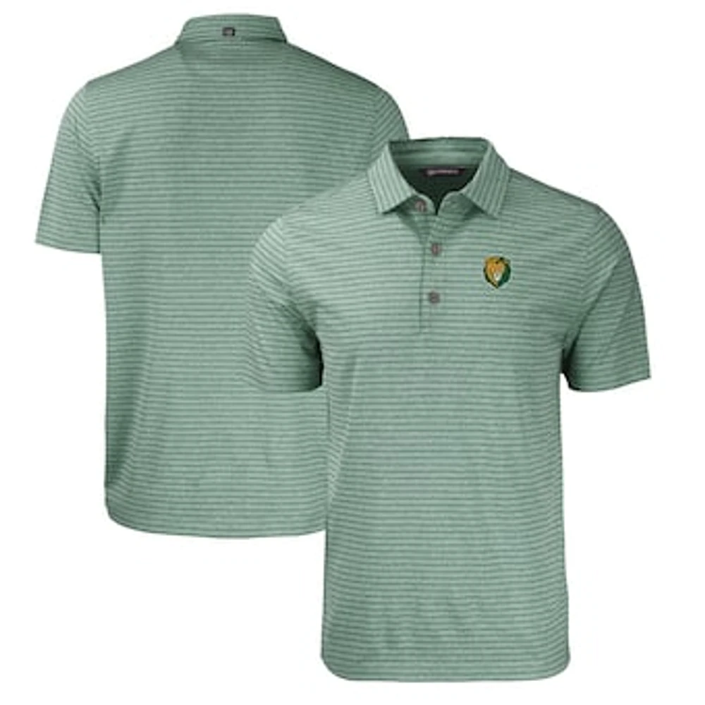 Men's Cutter & Buck Heather Southeastern Louisiana Lions Forge Eco Heathered Stripe Stretch Recycled Polo