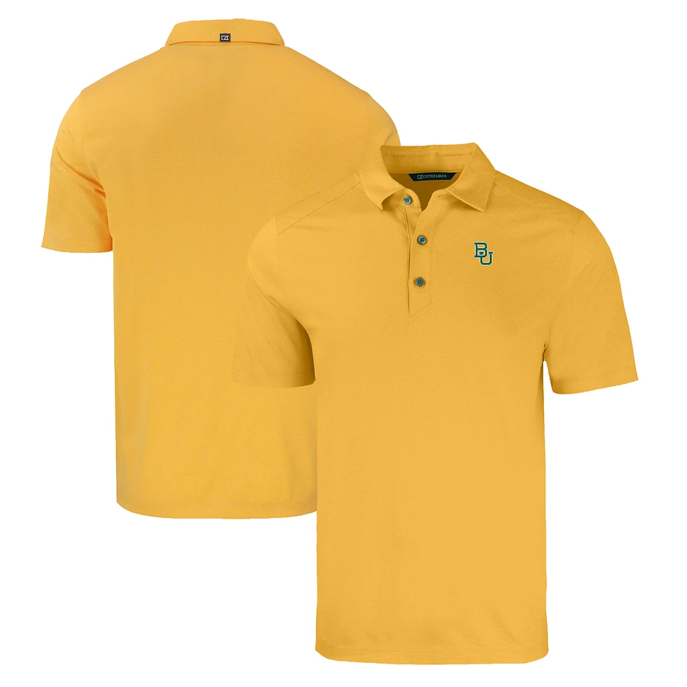 Men's Cutter & Buck Gold Baylor Bears Forge Eco Stretch Recycled Polo
