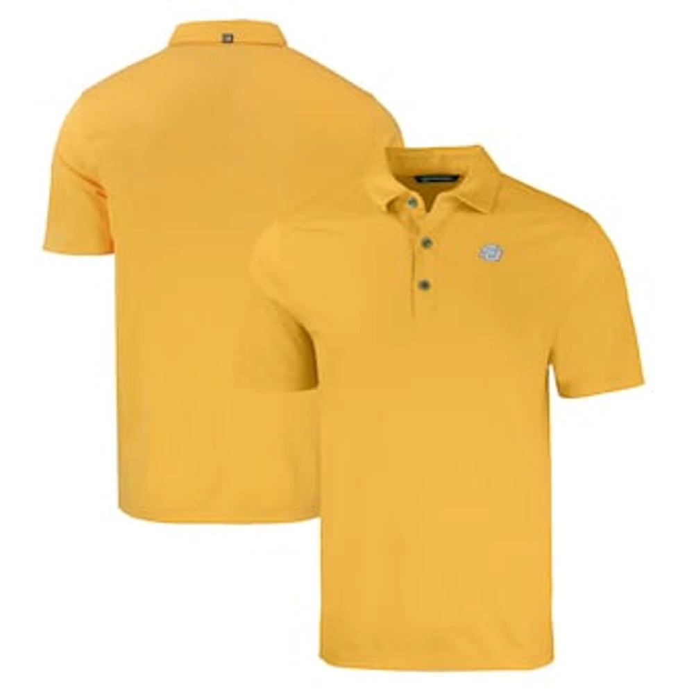 Men's Cutter & Buck Gold Southern University Jaguars Forge Eco Stretch Recycled Polo