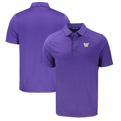 Men's Cutter & Buck Heather Purple Washington Huskies Forge Eco Stretch Recycled Polo