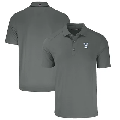 Men's Cutter & Buck Gray Yale Bulldogs Forge Eco Stretch Recycled Polo