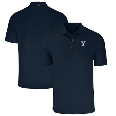 Men's Cutter & Buck Navy Yale Bulldogs Forge Eco Stretch Recycled Polo