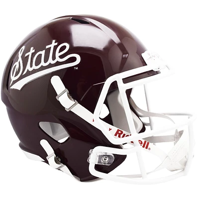 Mississippi State Bulldogs Riddell 2023 Maroon with Script Revolution Speed Replica Helmet