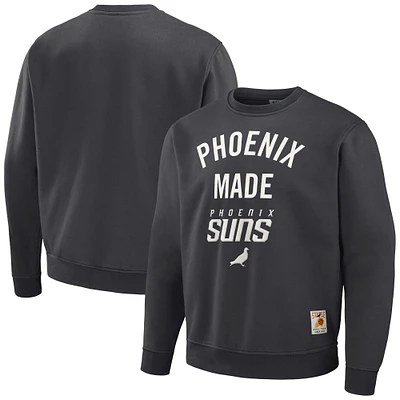 Men's NBA x Staple Anthracite Phoenix Suns Plush Pullover Sweatshirt