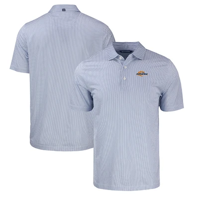 Men's Cutter & Buck Royal/White Pepperdine Waves Pike Eco Symmetry Print Stretch Recycled Polo