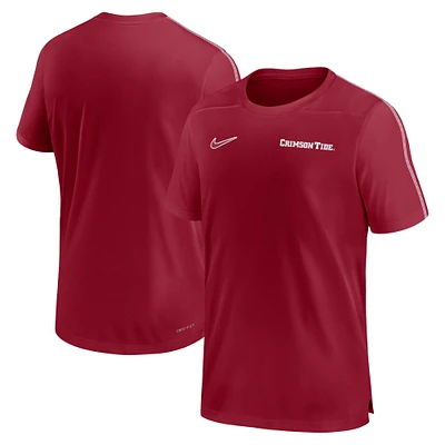 Men's Nike Crimson Alabama Tide 2024 Sideline Coach Performance Top