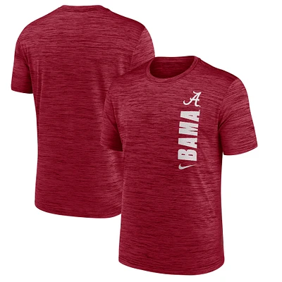 Men's Nike Crimson Alabama Tide 2024 Sideline Velocity Performance T-Shirt