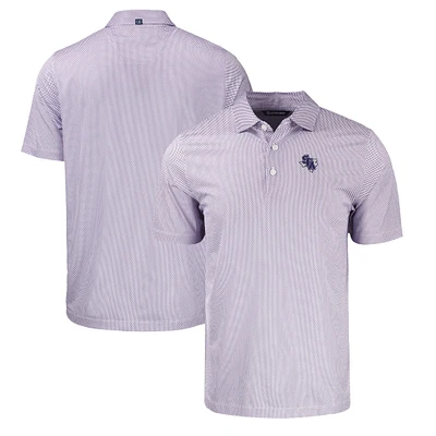 Men's Cutter & Buck Royal/White Stephen F Austin Lumberjacks Pike Eco Symmetry Print Stretch Recycled Polo