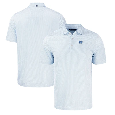 Men's Cutter & Buck Royal/White North Carolina Tar Heels Pike Eco Symmetry Print Stretch Recycled Polo