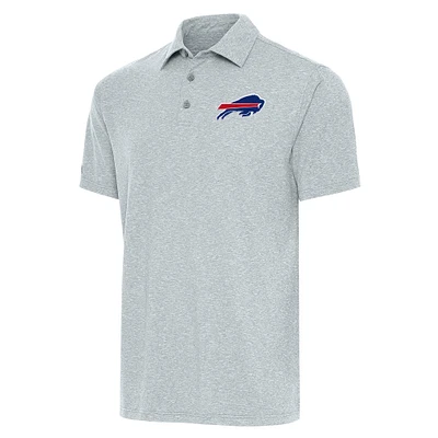 Men's Antigua Heather Gray Buffalo Bills Par Polo