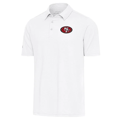 Men's Antigua  White San Francisco 49ers Par Polo