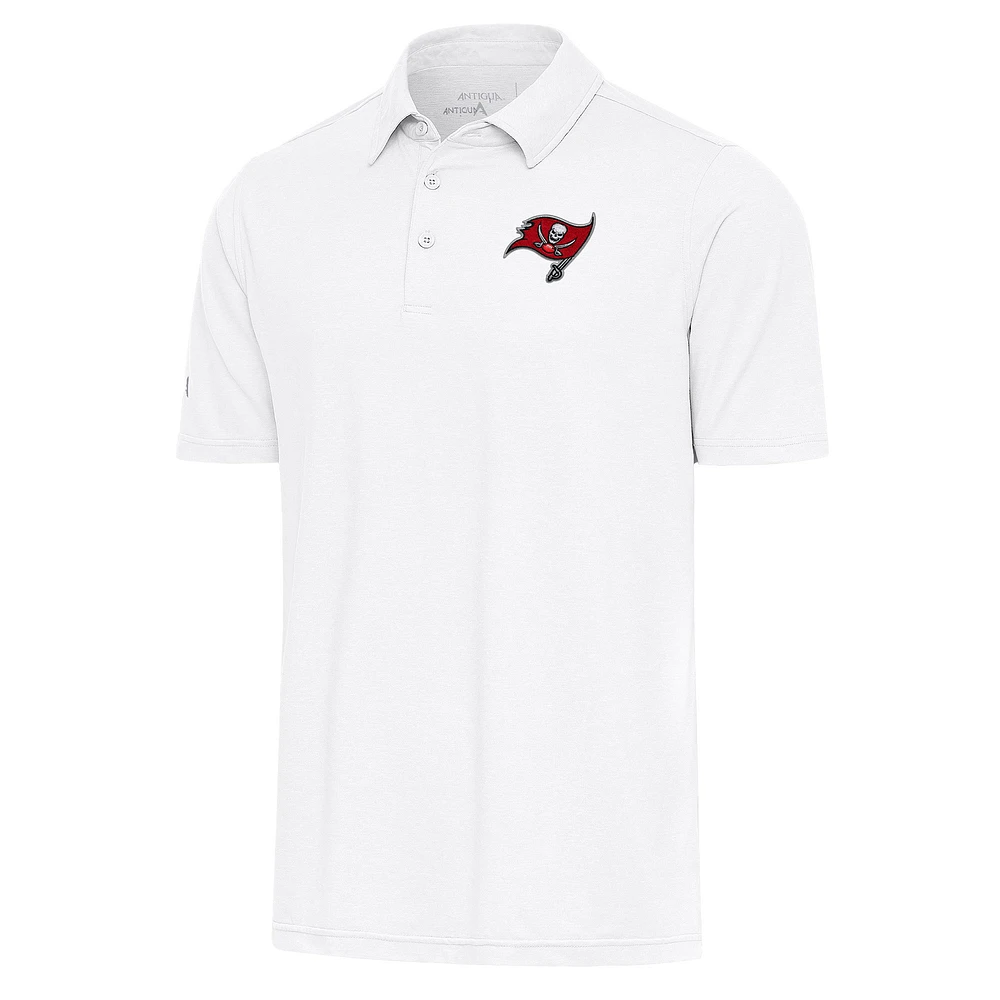 Men's Antigua White Tampa Bay Buccaneers Par Polo