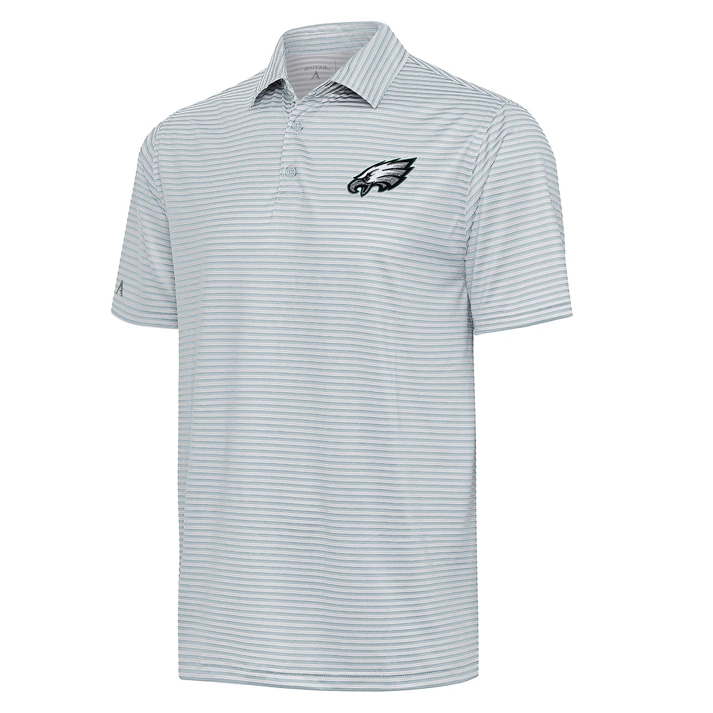 Men's Antigua Gray Philadelphia Eagles Skills Polo