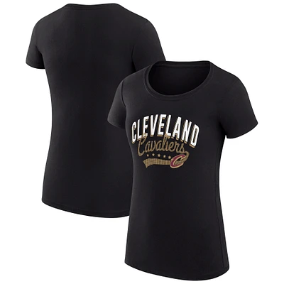 Women's G-III 4Her by Carl Banks Cleveland Cavaliers Super-Slim Fit Lightweight Filigree Logo T-Shirt