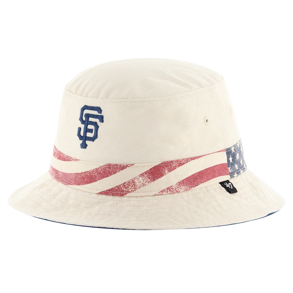 Men's '47 Khaki San Francisco Giants Glory Daze Bucket Hat