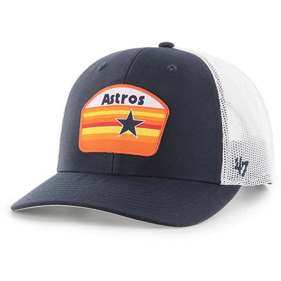 Men's '47 Navy Houston Astros Retro Region Patch Trucker Adjustable Hat