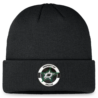 Men's Fanatics Black Dallas Stars Authentic Pro Training Camp Cuffed Knit Hat