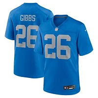Men's Nike Jahmyr Gibbs  Blue Detroit Lions Alternate Game Jersey
