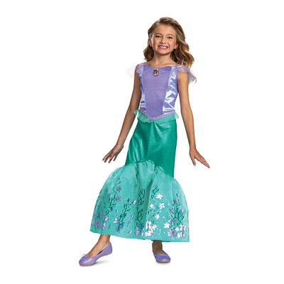 Girls Youth Ariel Disney Princess Deluxe Costume