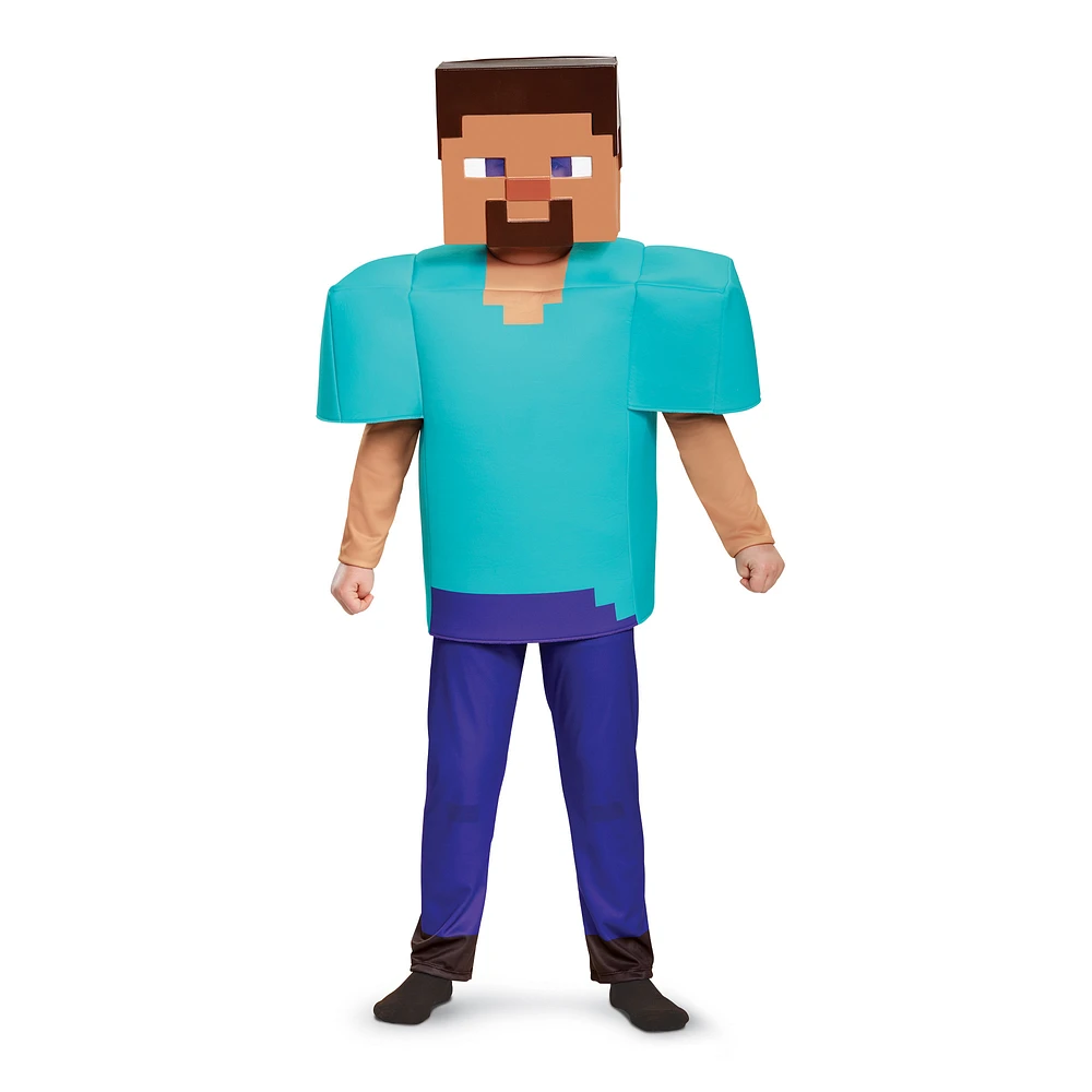 Youth Minecraft Steve Deluxe Costume