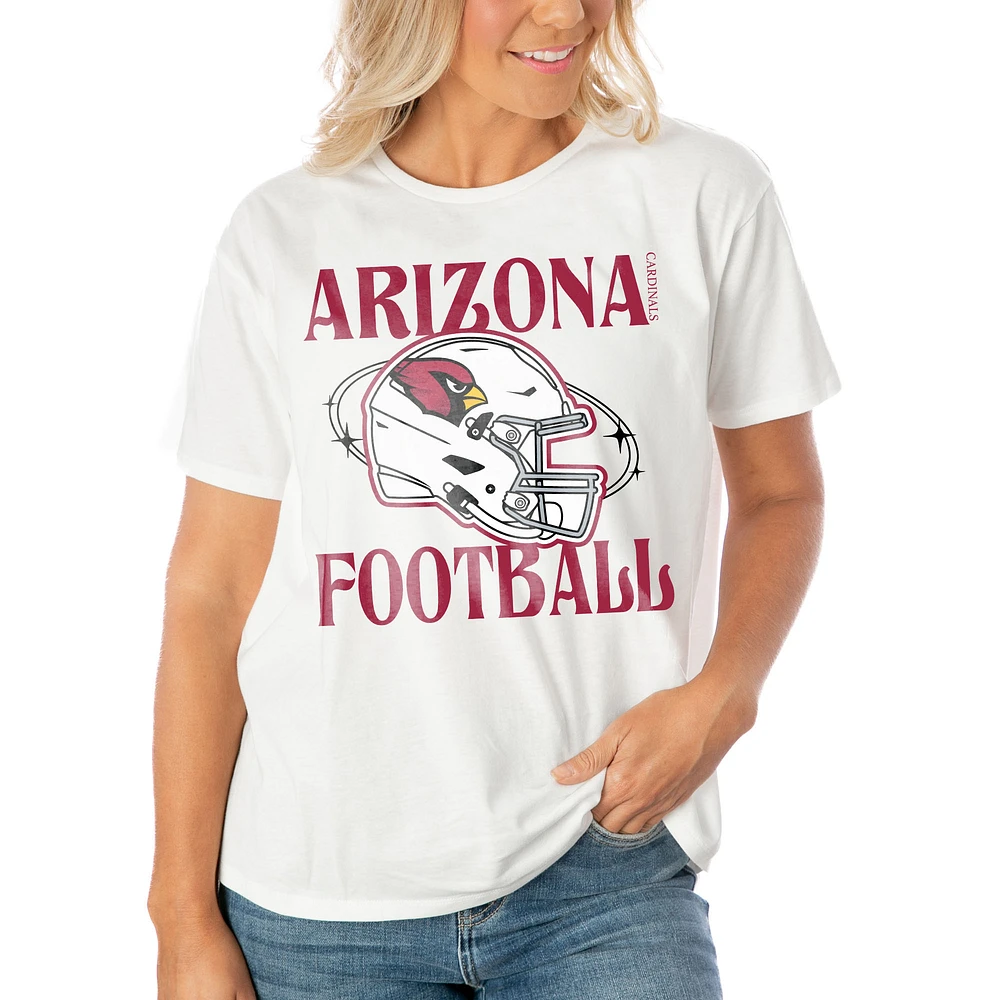 Women's Gameday Couture White Arizona Cardinals Victorious Vixen T-Shirt