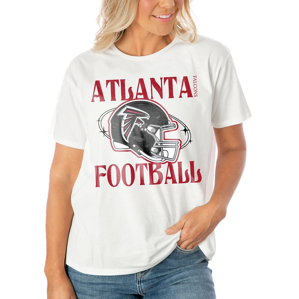 Women's Gameday Couture White Atlanta Falcons Victorious Vixen T-Shirt