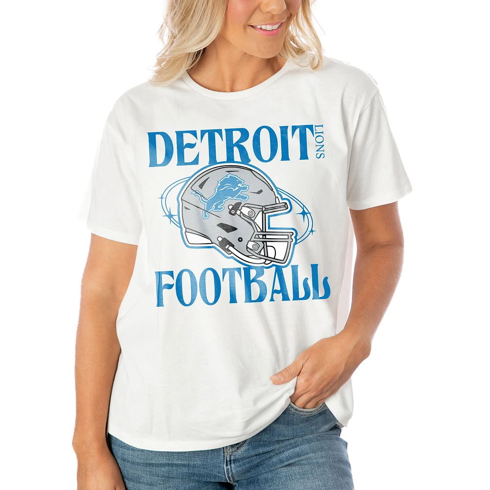 Women's Gameday Couture White Detroit Lions Victorious Vixen T-Shirt