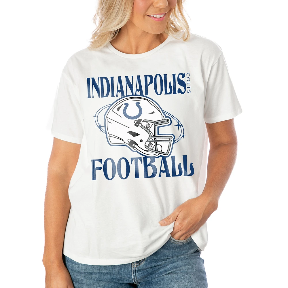 Women's Gameday Couture White Indianapolis Colts Victorious Vixen T-Shirt